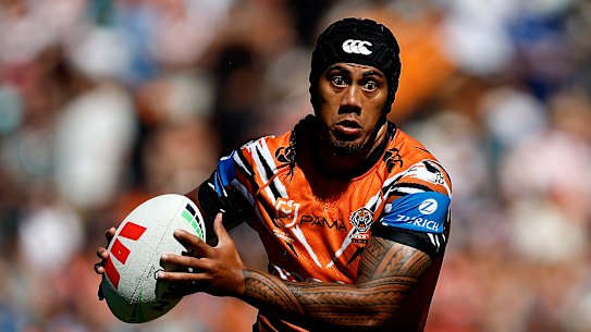 Jarome Luai returns for the Tigers tonight.