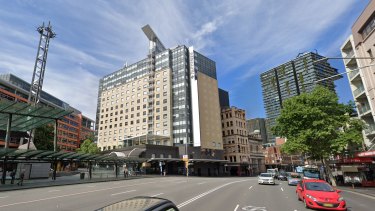 The Mercure quarantine hotel in Sydney.