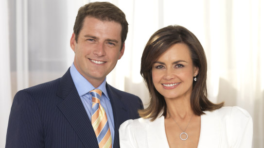 Wilkinson with Karl Stefanovic, when they were co-hosts of Today.