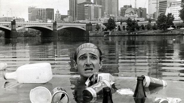 Norman Gunston joked about the quality of the Yarra in The Age in 1980.