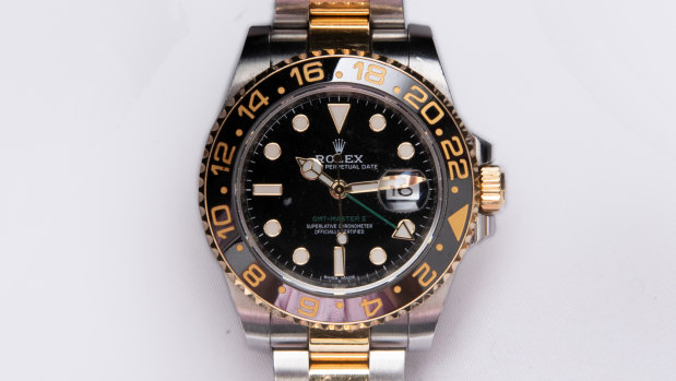 Rolex GMT Master II, approx $21,000.