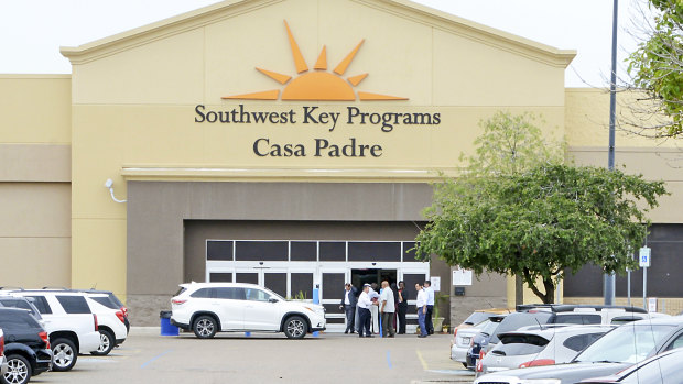 Casa Padre, a US immigration facility in Brownsville, Texas, where children are detained. 