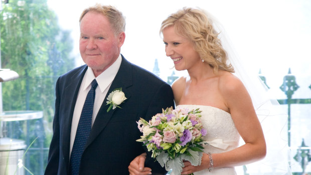 Gerard Helliar, who died in hospital in 2012,  with his daughter Kate Campbell.