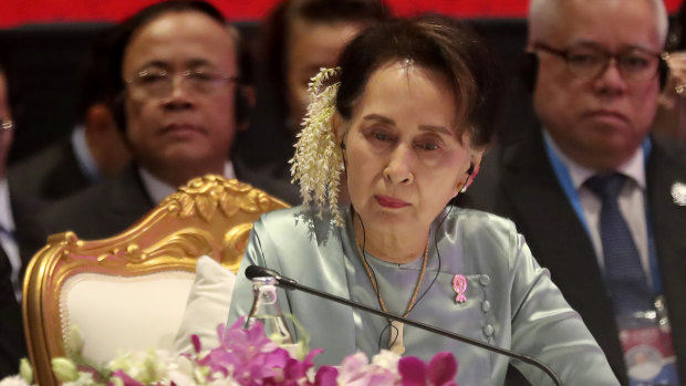 Aung San Suu Kyi is described as a nationalist who once wrote an essay referring to the need for racial purity.