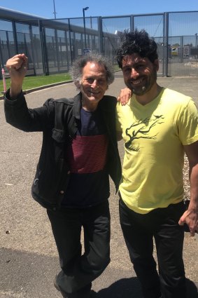 Farhad Bandesh (right) with Arnold Zable.