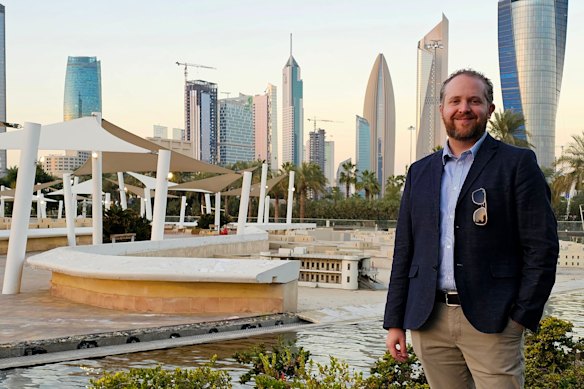 Chris Chamberlin in Kuwait.