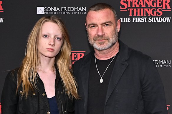 Kai Schreiber with Hollywood star dad Liev Schreiber.
