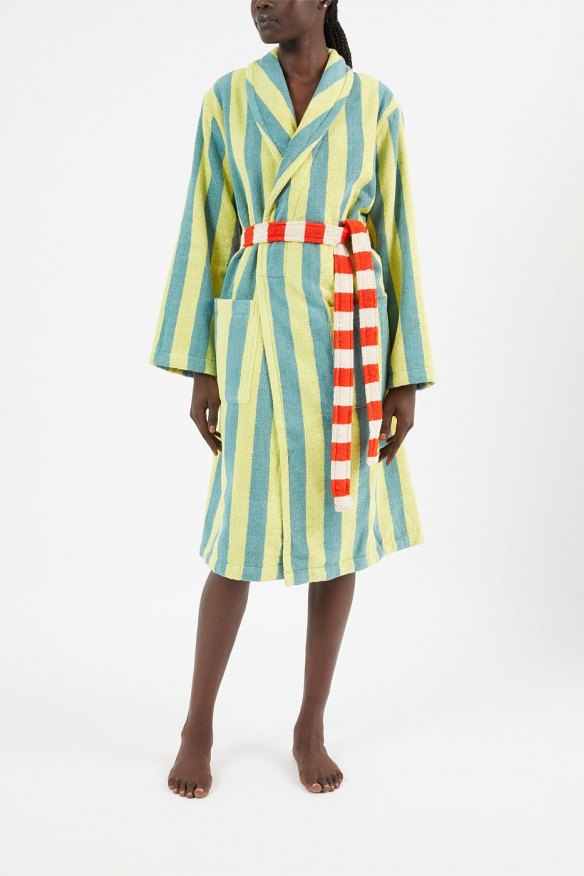 Dusen Dusen’s bathrobes come in fun colour ways for men and women.