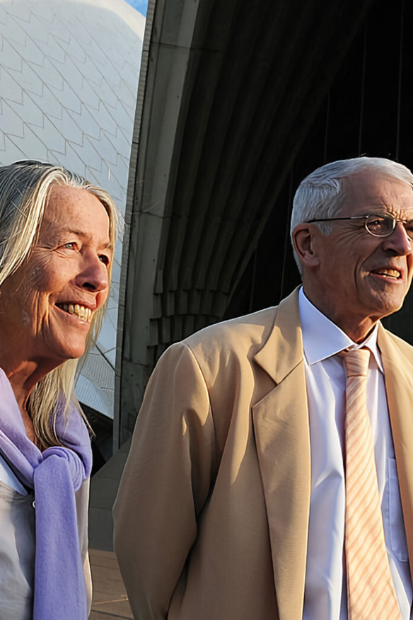 Lin and Jan Utzon, the children of Sydney Opera House architect Jorn Utzon, will talk on Tuesday at a lecture for the building’s 50th anniversary on October 20, 1973.