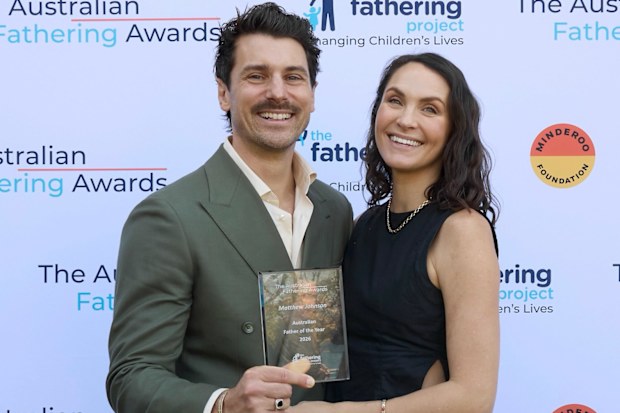 Matty J was named ‘2026 Australian Father of the Year’ by The Fathering Project.