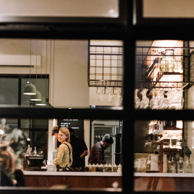 A peek into the cosy restaurant.