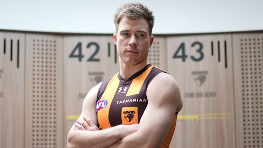Zach Merrett in his new colours.