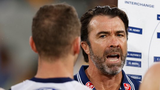 Geelong coach Chris Scott was ill and away from the club as a precaution on Friday.