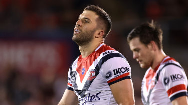 James Tedesco laments the Roosters' one-point loss.