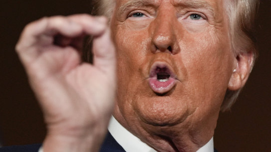 Donald Trump in Las Vegas on August 23.