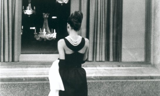 Audrey Hepburn in Breakfast at Tiffany's.