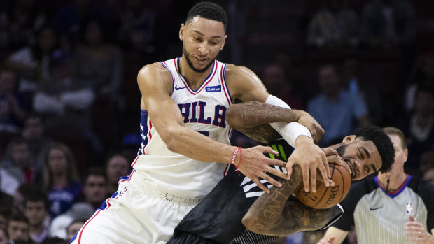 Ben Simmons clashes with United's DJ Kennedy.