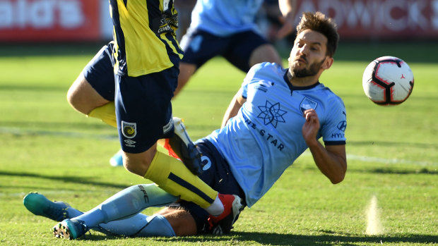Coming in hot: Milos Ninkovic isn't worried about a knee injury he picked up against Mariners.