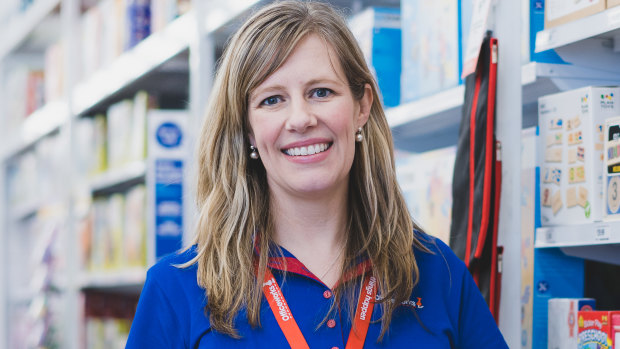 Officeworks managing director Sarah Hunter says consumers are not spending across the company's stores.