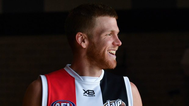 St Kilda's Dan Hannebery has had an injury-interrupted start to his time at St Kilda,