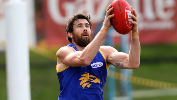 Josh Kennedy has been hampered by more leg and foot issues at Eagles training since the start of the year.