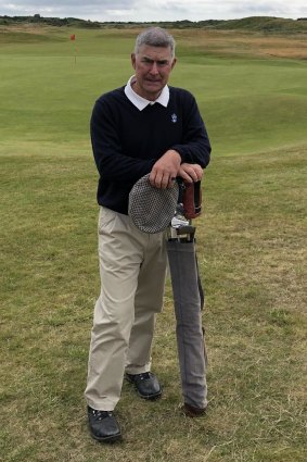 Andrew Thomson at Birkdale with the Dunlop Maxflis his father Peter Thomson won with at Lytham in 1958.

