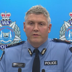 WA Police Commissioner Col Blanch. Picture: Nine News Perth