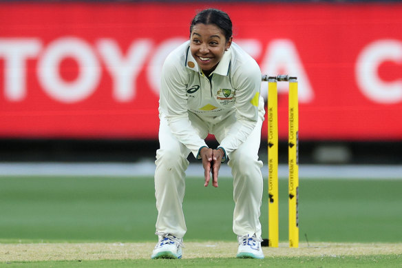 Alana King in action at the MCG.
