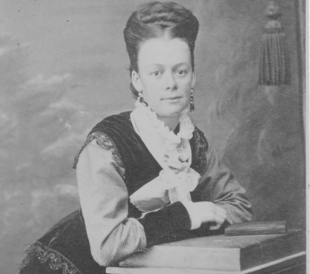Helenmary Burnside’s great-grandmother Lucy Muller. It’s believed she was given the piano as a wedding gift 140 years ago.