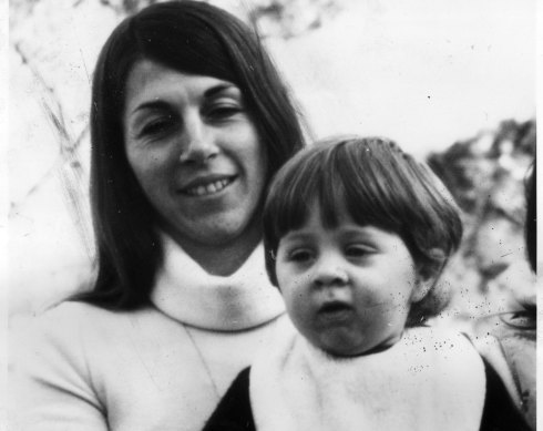 Murdered woman Suzanne Armstrong  with her son, Gregory.
