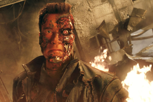 Arnold Schwarzenegger (and his iconic Austrian accent) starred as a killer cyborg in <i>The Terminator </i> franchise.