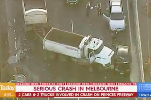 One person died at the scene. 