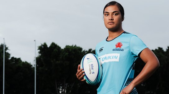 Police Academy: Ana-Lise Sio has juggled mid-term exams with grand final preparations ahead of the Super W final on Sunday. 