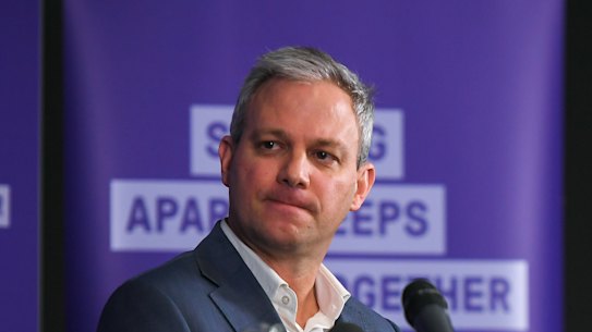 Victoria’s Chief Health Officer, Professor Brett Sutton said the move to post private security guards at quarantine hotels 'wasn't mine'.