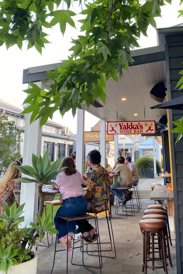 Yakka’s leafy verandah.