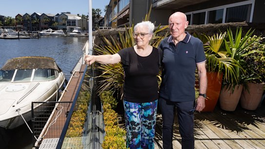 Idun Chipp and Ray Simmons are concerned about coastal inundation around Patterson Lakes. They have a property on the Patterson River.