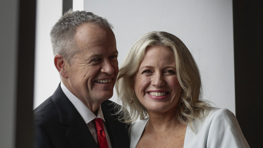Opposition Leader Bill Shorten and Chloe Shorten during the first day of the Australian Labor Party (ALP) Conference at the Adelaide Convention Centre in Adelaide on Sunday 16 December 2018. 