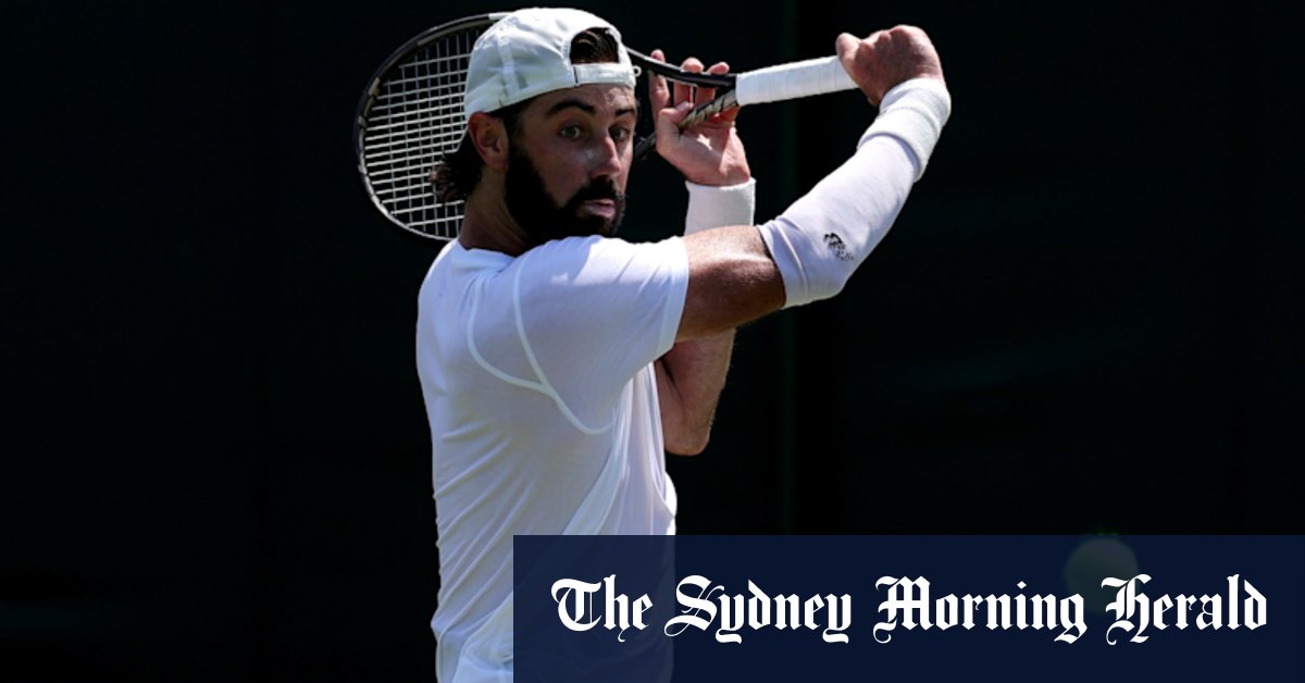 Thompson sole Australian of eight to advance to Wimbledon’s second round on day one