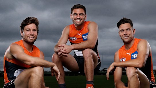 Toby Greene, Stephen Coniglio and Josh Kelly have been appointed as co-captains of the Giants.
