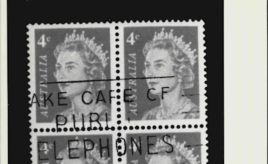 That’s so last monarch – a 4¢ stamp with Queen Elizabeth’s portrait in 1971. Today we pay $1.70 for a regular postage stamp. 