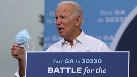 Joe Biden on the hustings in Georgia. 