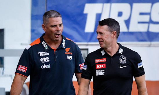 Craig McRae has apologised to AFL football boss Laura Kane for his blue with Adam Kingsley.