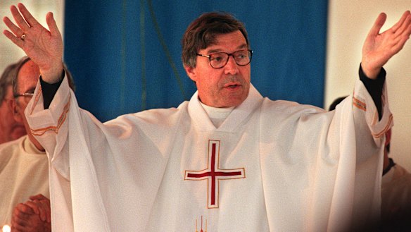George Pell in 1996 after he was installed as Melbourne archbishop.