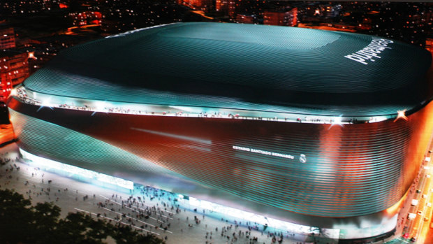 An artist’s impression of the completed Bernabeu renovation.
