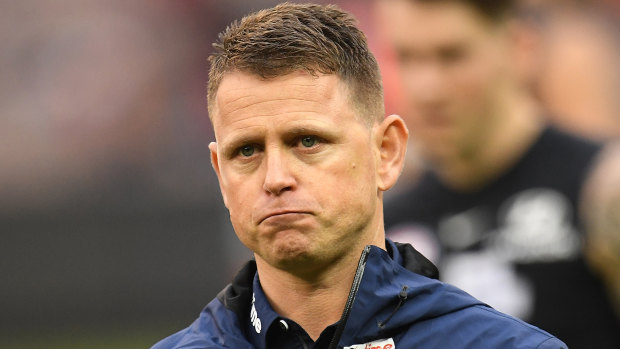 Hard times: Blues coach Brendon Bolton says players need to learn the lessons from a humbling day.