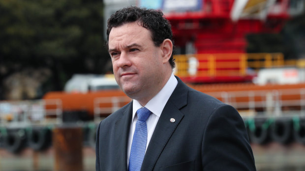 NSW Minister Stuart Ayres fronted a budget estimates hearing on Tuesday.