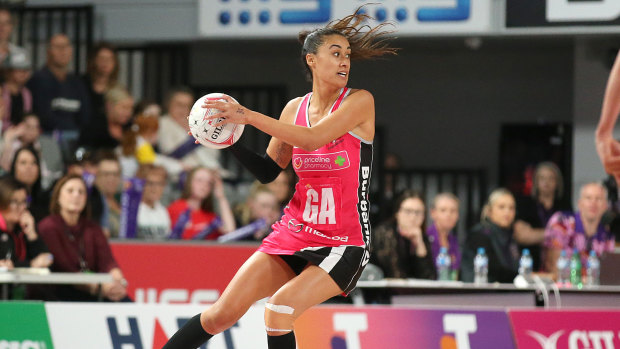 Maria Folau in action for Adelaide.