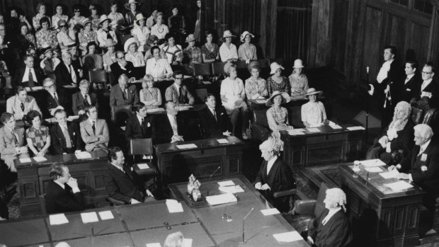 Sir John Kerr opening Australia’s 30th Parliament