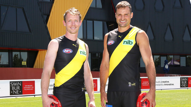 Dylan Grimes and Toby Nankervis are Richmond’s new co-captains.