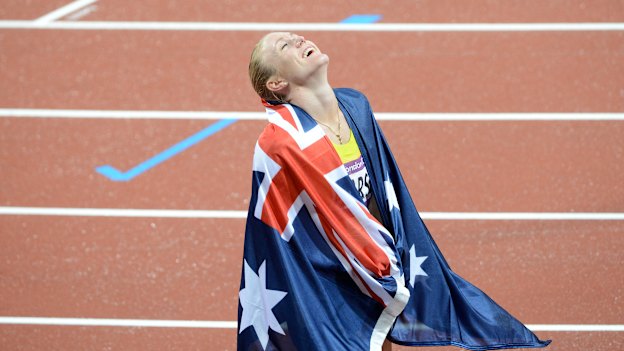 Sally Pearson basks in the glory of Olympic gold in London.